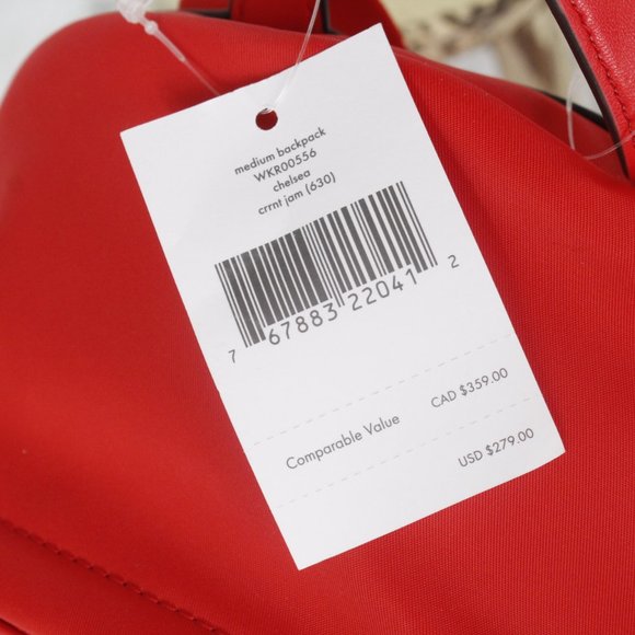 Kate Spade Chelsea Medium Nylon Backpack in Currant Jam - Picture 10 of 11